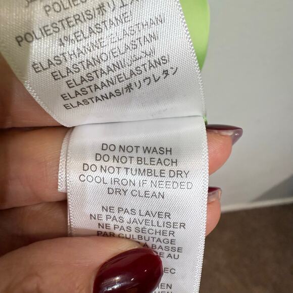 Aidan by Aidan Mattox Lime Green Tie Front Bodice Maxi Gown Sz 6 NWT - Picture 7 of 14